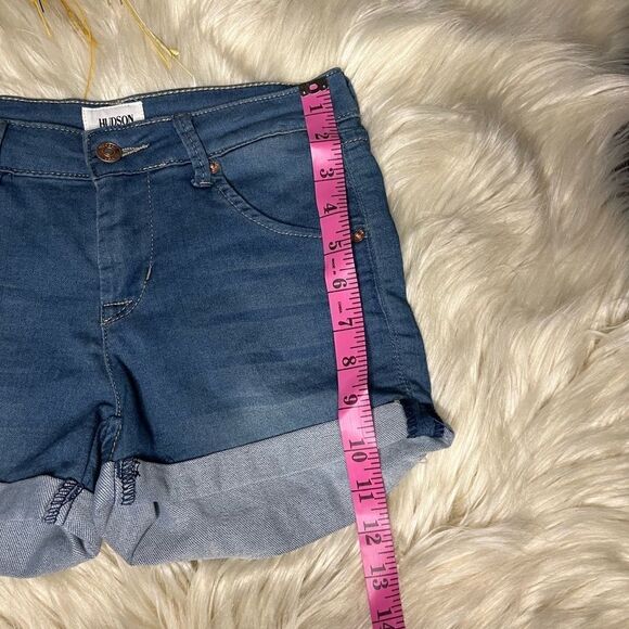 Hudson medium washed stretchy denim shorts sz 14 - Picture 7 of 8